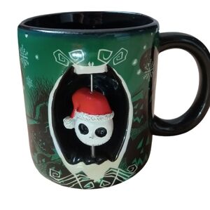 4/$10 Disney NIGHTMARE BEFORE CHRISTMAS Santa Jack Mug 25 Anniversary 3D Spinner